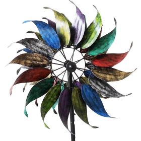 RAINBOW WINDMILL GARDEN STAKE