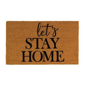 ALICE LETS STAY HOME COIR DOORMAT