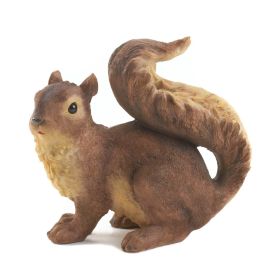 CURIOUS SQUIRREL GARDEN STATUE