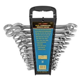 22 - pc. Combination Wrench SAE/MM Set