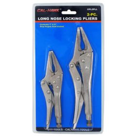 2-pc. Long Nose Locking Pliers Set