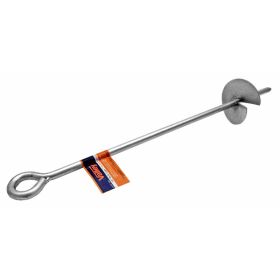 18" Auger Stake - Silver