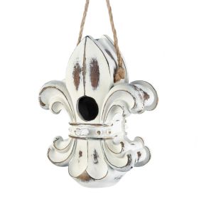 FLEUR DE LIS BIRDHOUSE