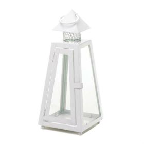 Gallery of Light Summit White Candle Lantern