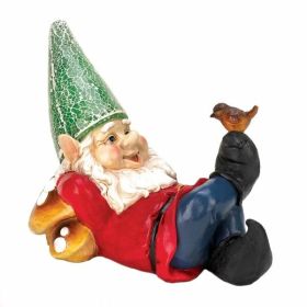 Summerfield Terrace Lazy Gnome Solar Statue