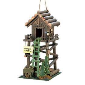 Songbird Valley Ranger Station Wooden Birdhouse