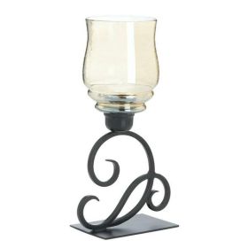 Gallery of Light Iridescent Glass Hurricane Lantern