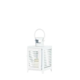 Gallery of Light Small White Horizon Lantern