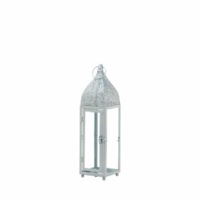 Gallery of Light Small Silver Moroccan Style Lantern
