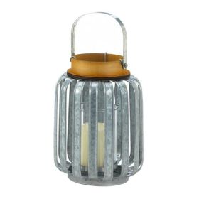 Gallery of Light Large Galvanized Metal Lantern