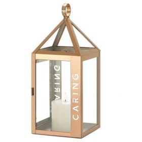 Gallery of Light Large Rose Metal Caring Lantern