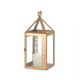 Gallery of Light Rose Metal Frame Family Lantern