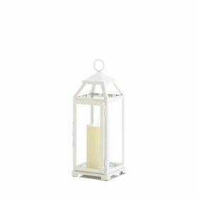 Gallery of Light Medium Country White Open Top Lantern