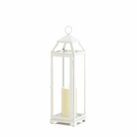 Gallery of Light Large Country White Open Top Lantern