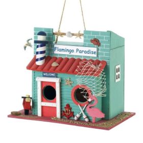 Songbird Valley Flamingo Paradise Birdhouse