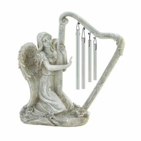 Wings of Devotion Angel Harp Wind Chime