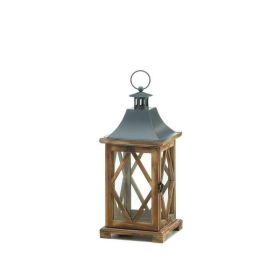 Gallery of Light Wooden Diamond Lattice Lantern