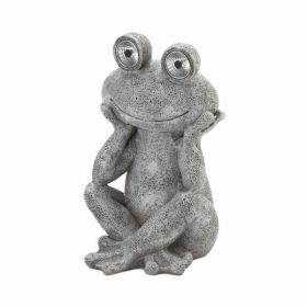 Summerfield Terrace Solar Frog Statue