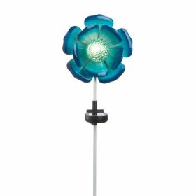 Summerfield Terrace Blue Flower Solar Stake