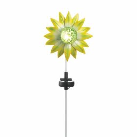 Summerfield Terrace Green Flower Solar Stake