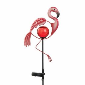 Summerfield Terrace Garden Flamingo Solar Stake