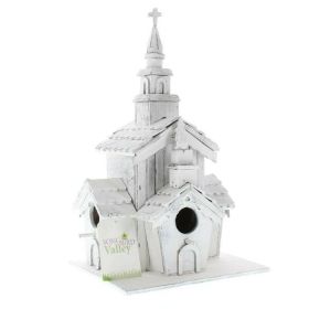 Songbird Valley Little White Chapel Birdhouse