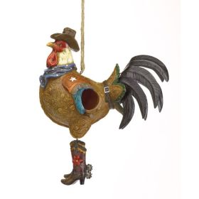 Songbird Valley Cowboy Rooster Birdhouse