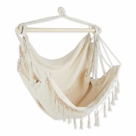 Accent Plus Fringed Natural Hammock Chair