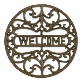 Accent Plus Welcome Cast Iron Stepping Stone