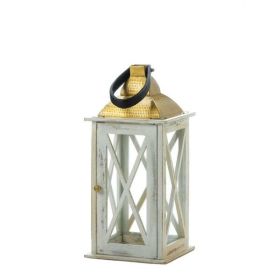 Nikki Chu Savannah Medium White Lantern