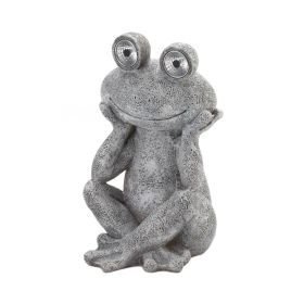 SOLAR FROG STATUE