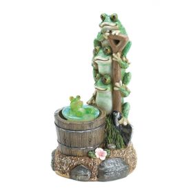 SOLAR ROTATING FROG GARDEN DECOR