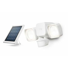 Ring 53-023644 Outdoor Solar Powered Security Floodlight - 1200 Lumens - 2 Watts - Alexa - Motion-Sensor - Weather Resistant - White