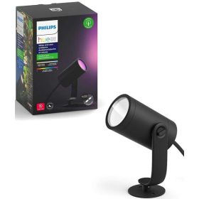 Philips 802074 Hue Lily White and Color Ambiance Outdoor Smart Spot Light - Black