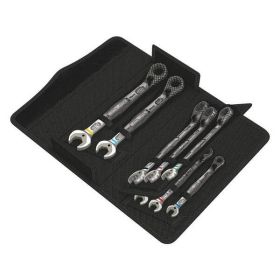 Wera Joker SAE Ratcheting Combination Angled Head Wrench 8 Piece Set