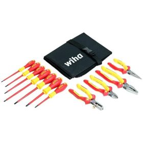 Wiha Insulated Pliers Cutters and Screwdriver - 11 Piece Set