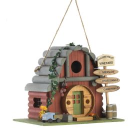 VINTAGE WINERY BIRDHOUSE