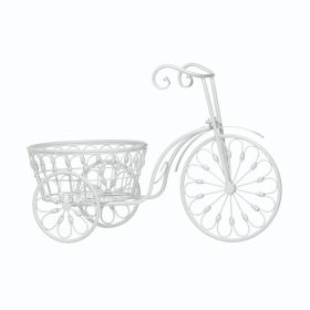 WHITE BICYCLE PLANTER